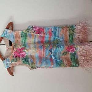 NWT Le Superbe sequin Hawaiian dress